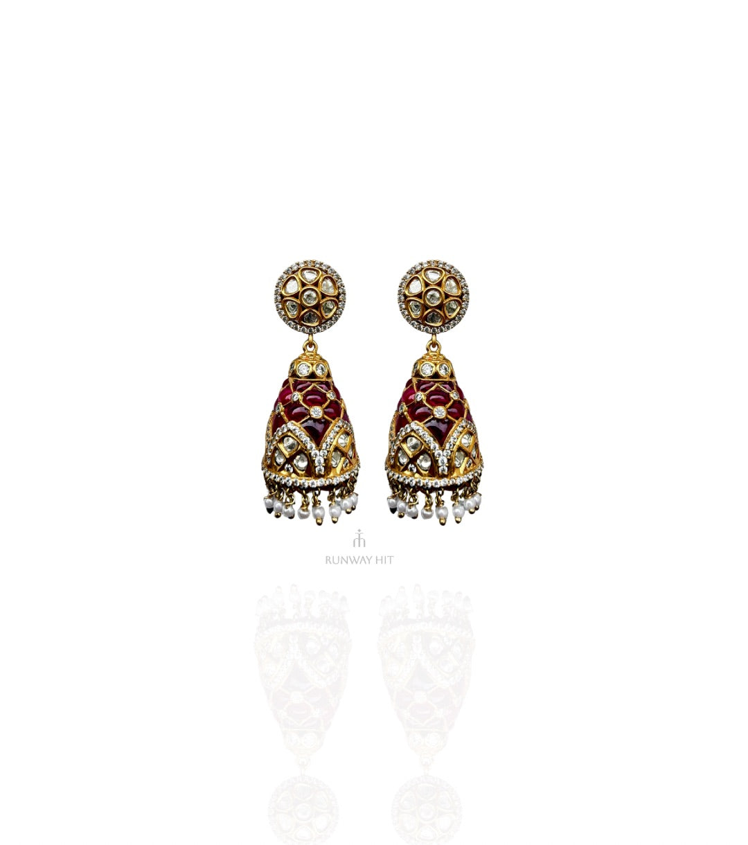 Kush Red Jhumka