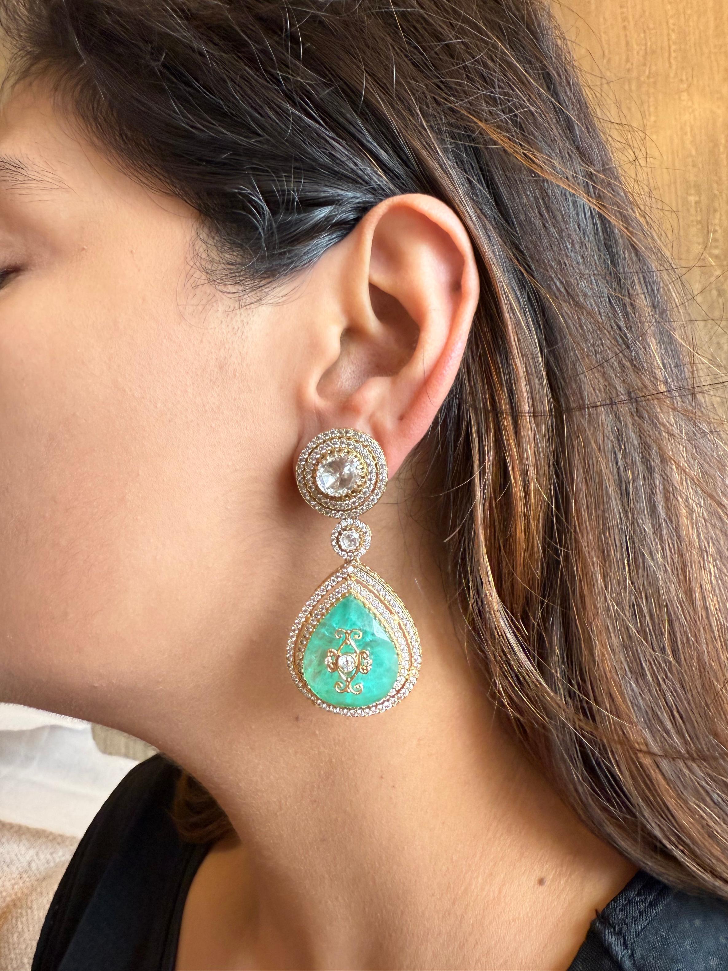 SWETA MINT GREEN EARRING