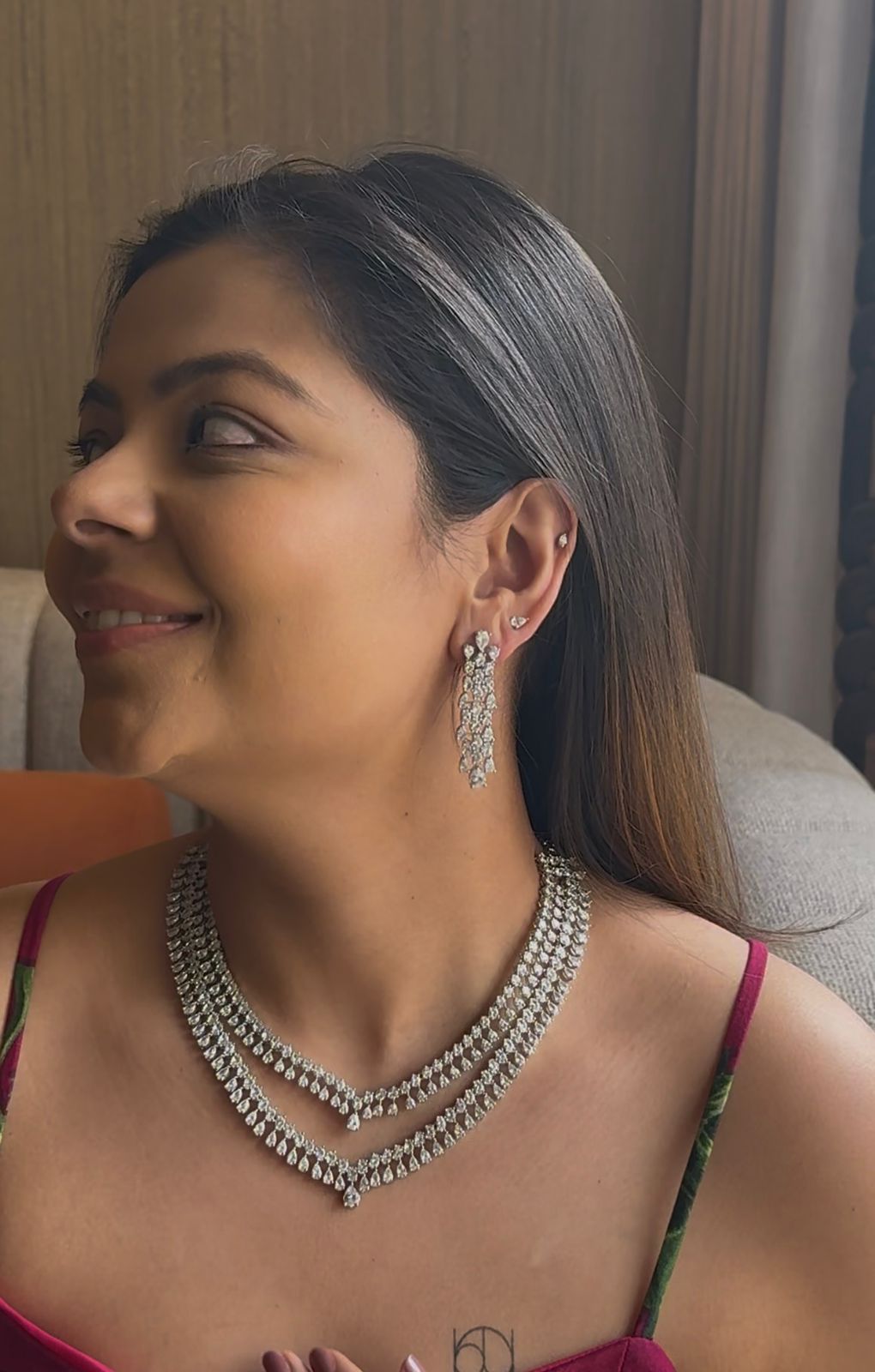 SOFIA TWO LAYER DIAMOND SET