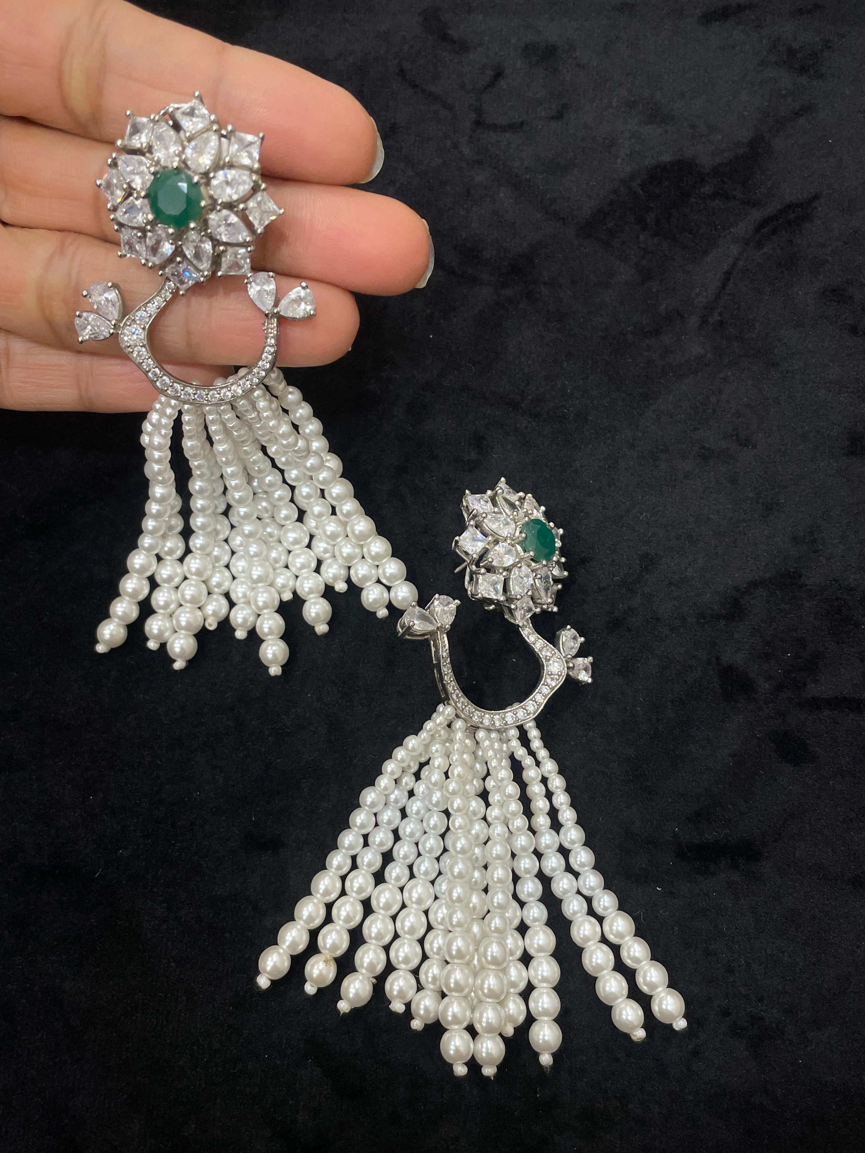 OJAS PEARL DIAMOND EARRING