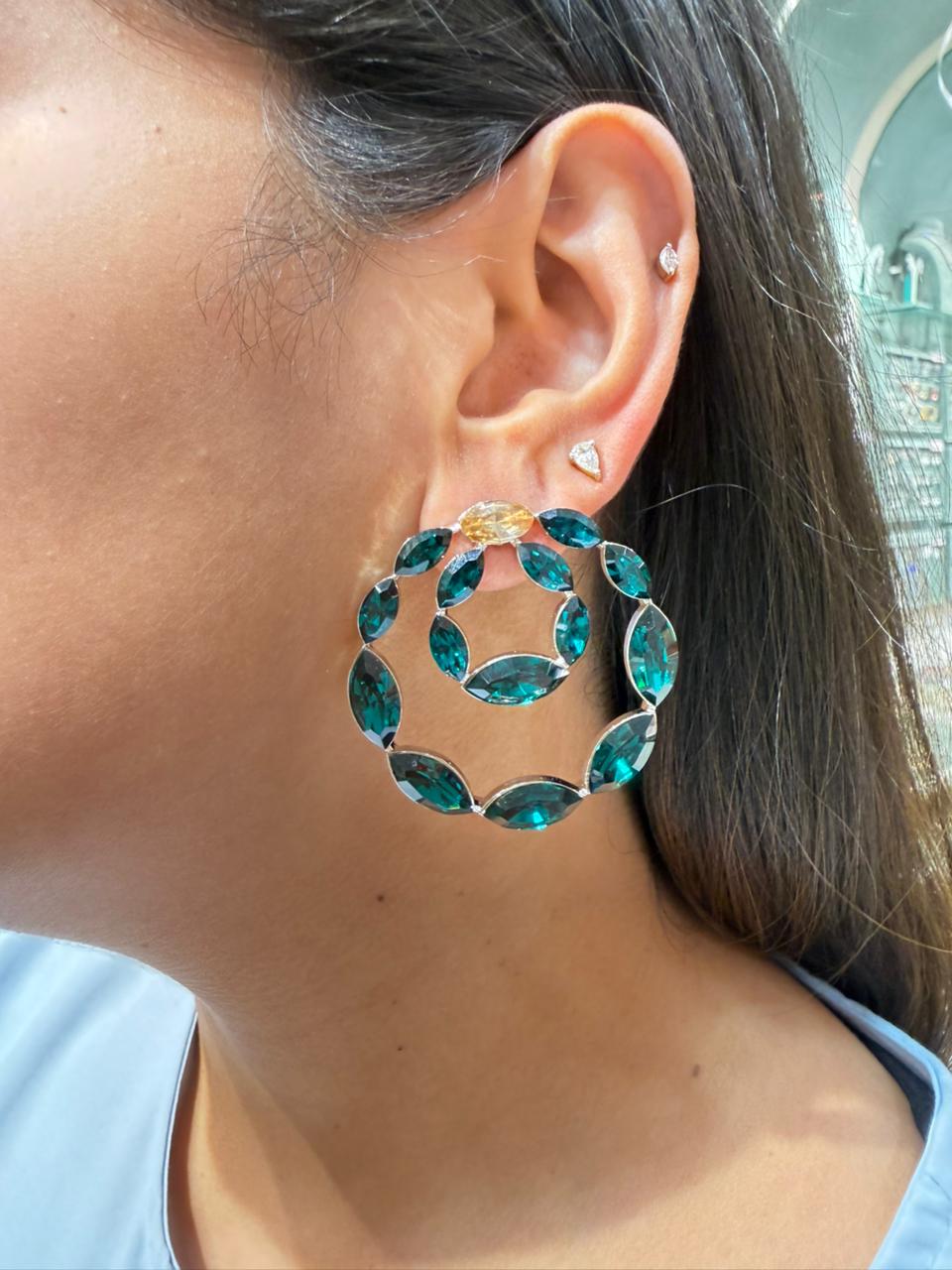 OAKLEY SWAROVSKI ROUND STUD