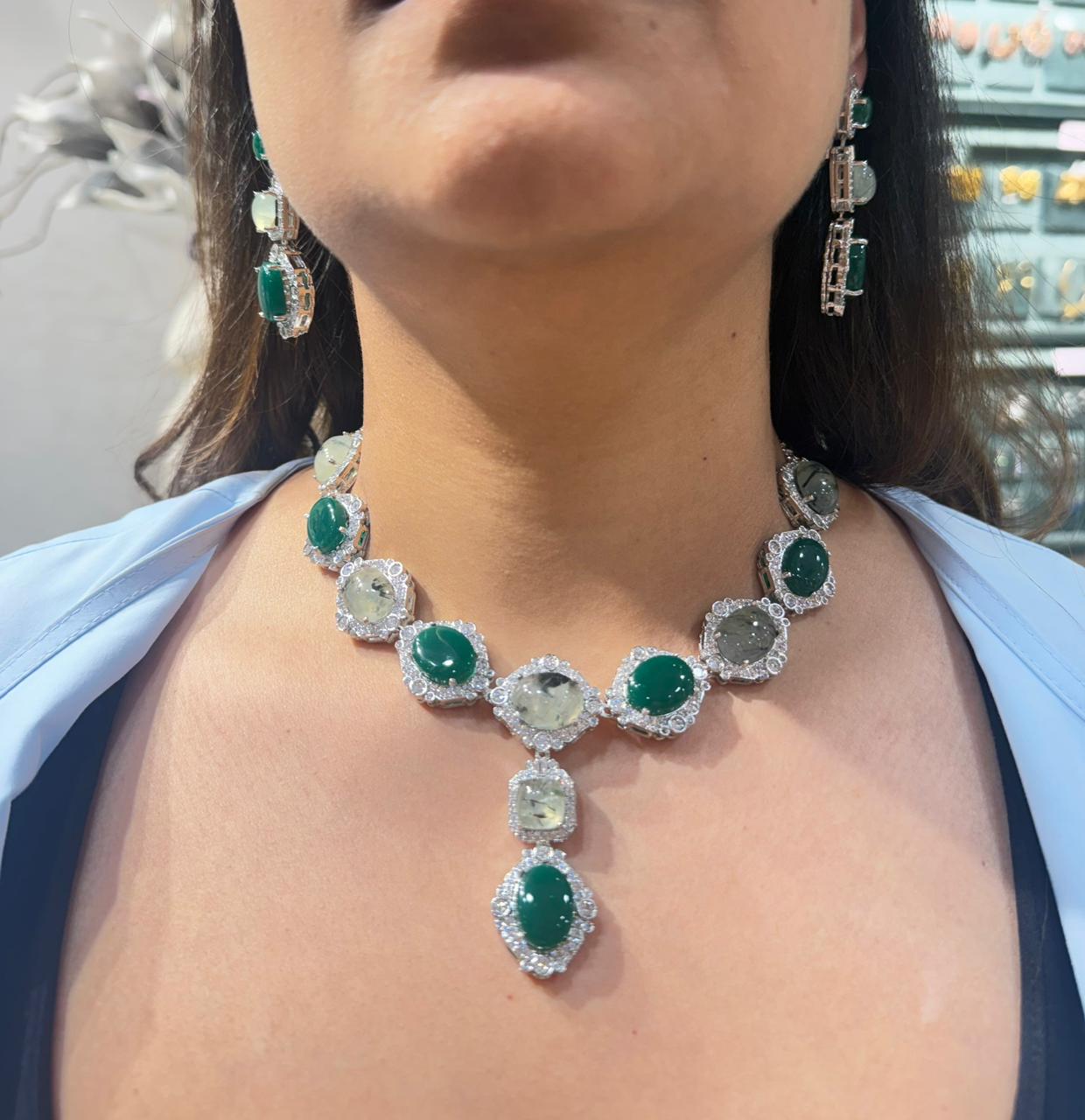 EZRA EMERALD NECKLACE SET