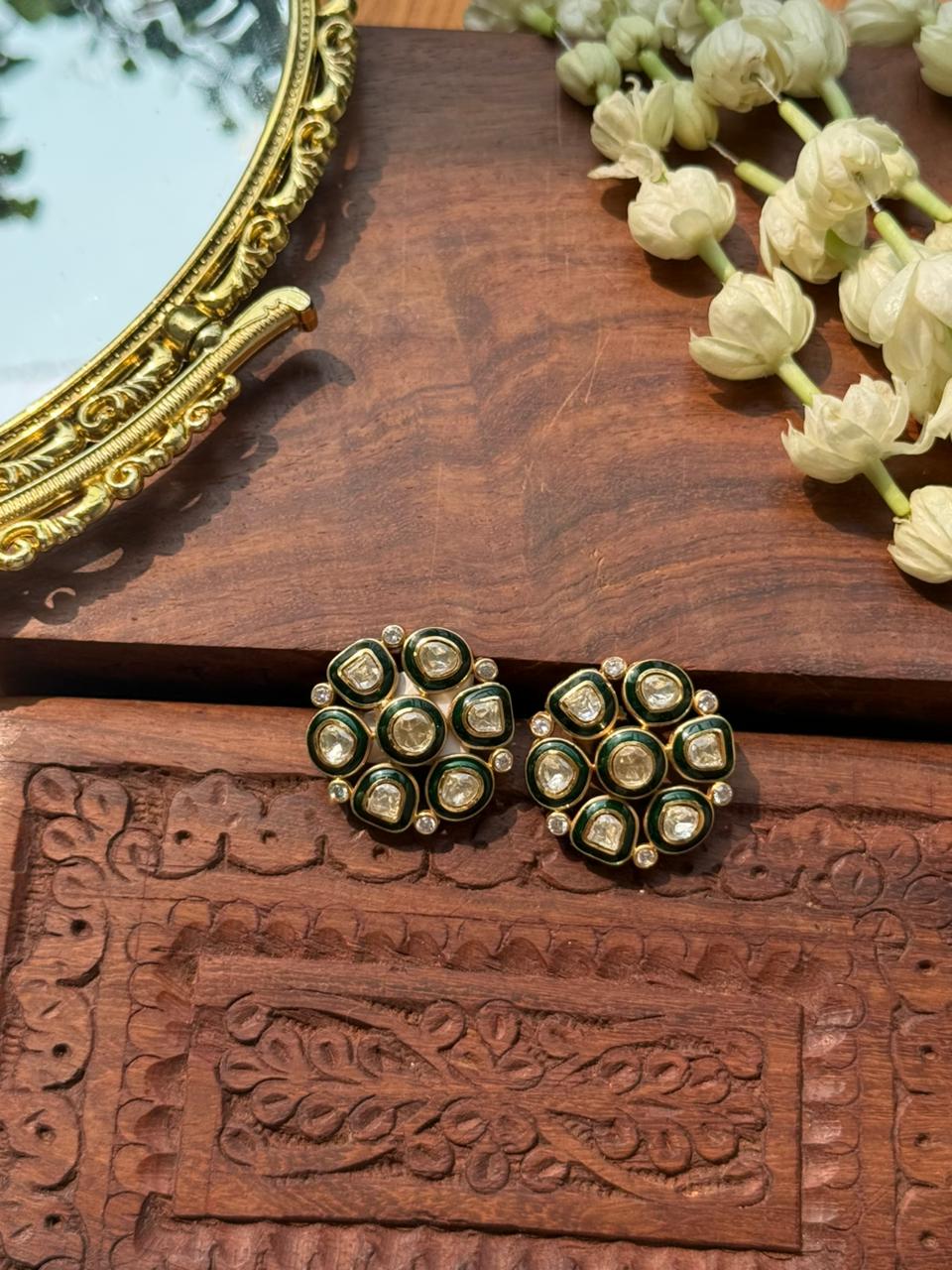 MAYANKA GREEN JADAO STUD