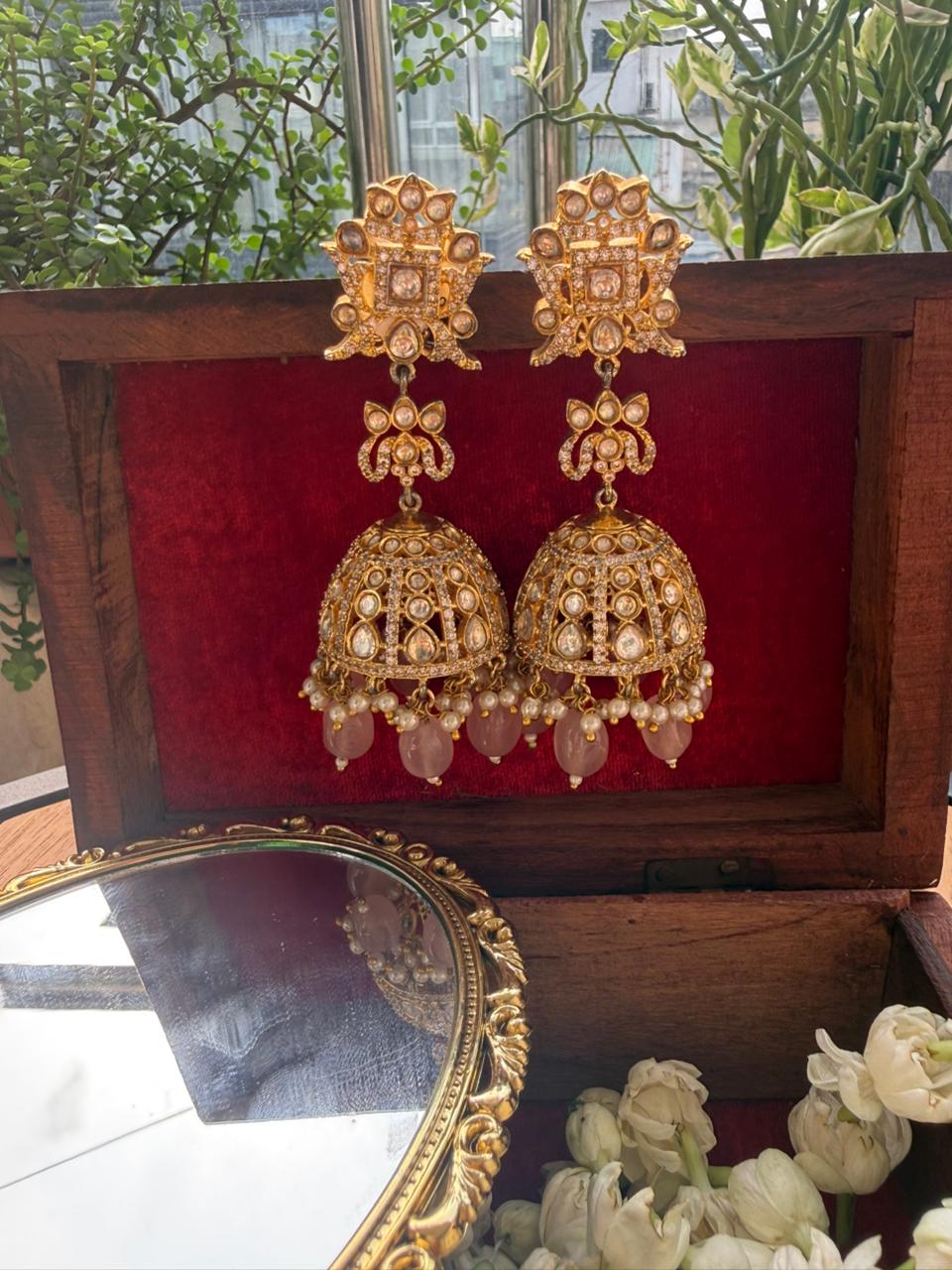 AARNA PINK JHUMKA