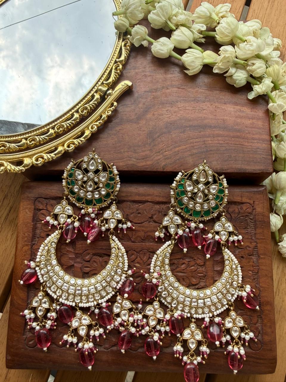 SHAMA PINK BIG CHAANDBALI