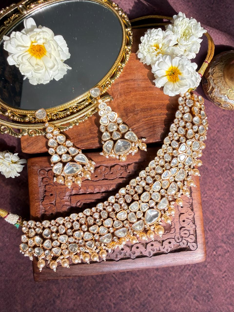 EZRA MOISSANITE POLKI BRIDAL SET