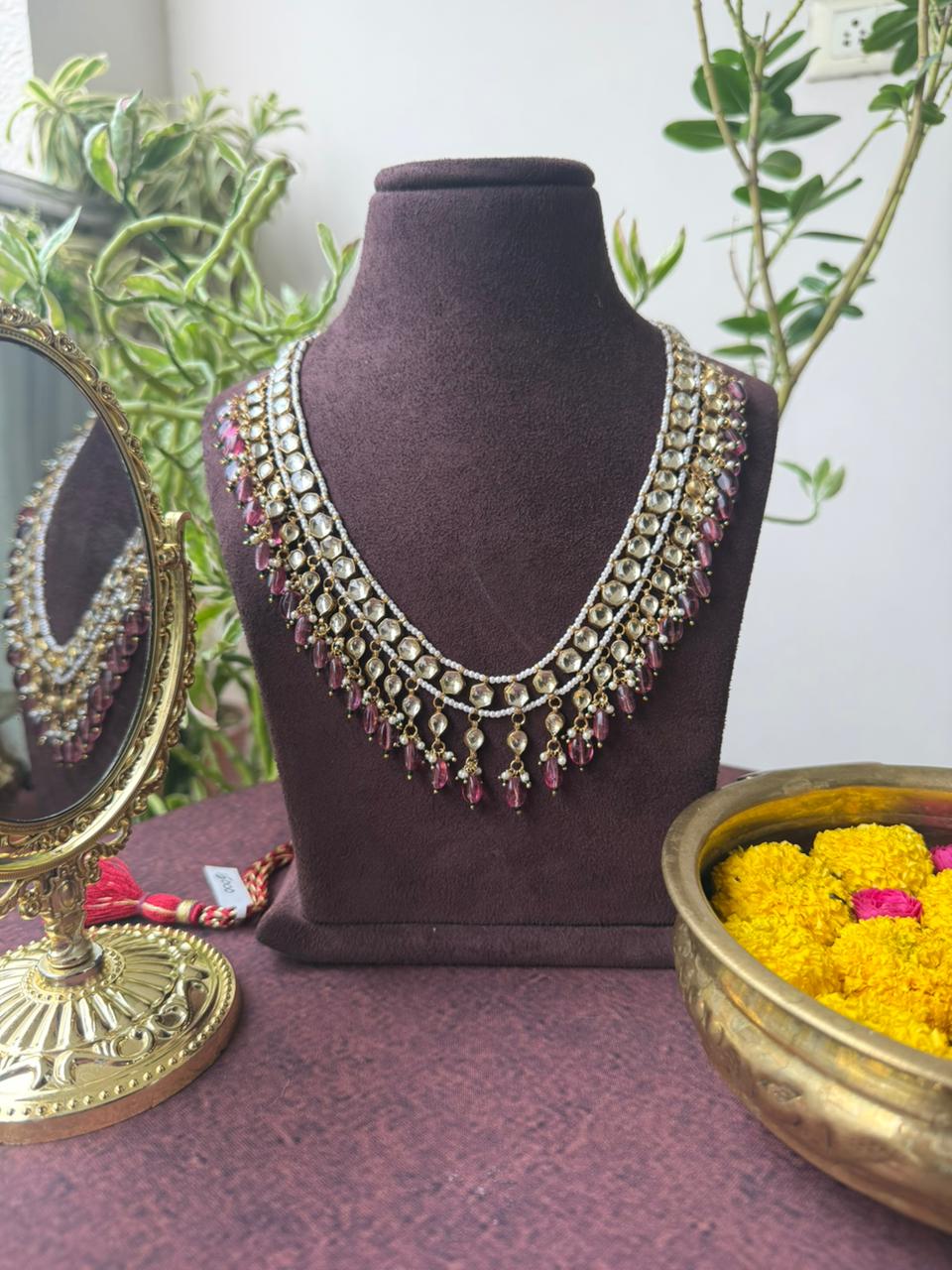 HANSHIKA PINK POLKI MAALA