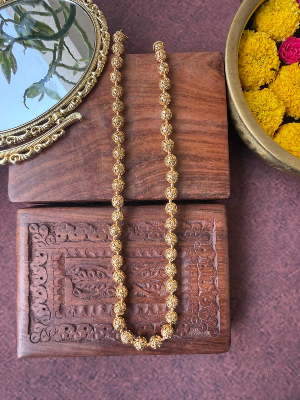 SAANVI GOLD MATAR MALA