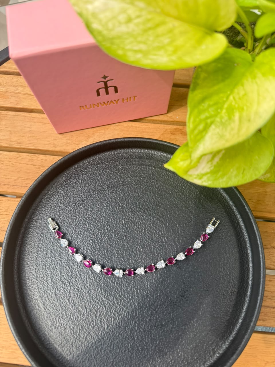 ARINA DROP SHAPE DIAMOND TENNIS BRACELET