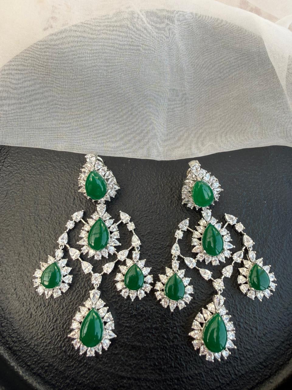 AFROZA LONG DIAMOND EARRING