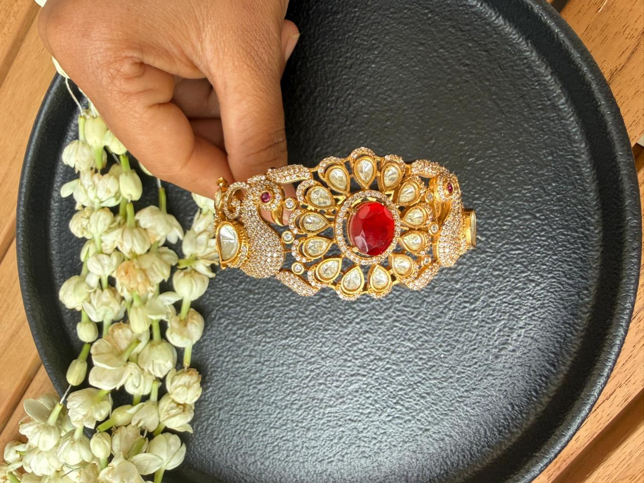 ALURA RED POLKI BRACELET