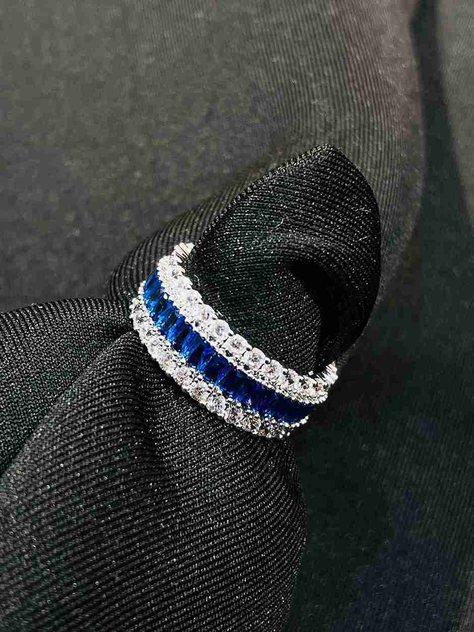 OAKLEY BLUE DIAMONDIES RING image 0