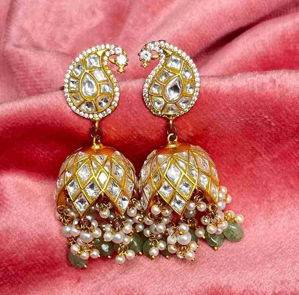 BINASHRI 92.5 SILVER AND THAPA KUNDAN JHUMKA image 0