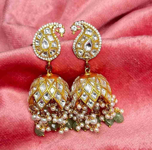 BINASHRI 92.5 SILVER AND THAPA KUNDAN JHUMKA image 0
