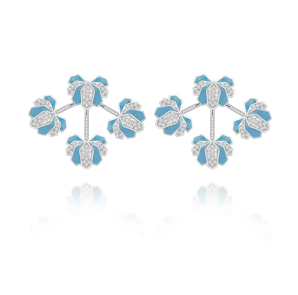 Confluence Earrings - Colour: Turquoise image