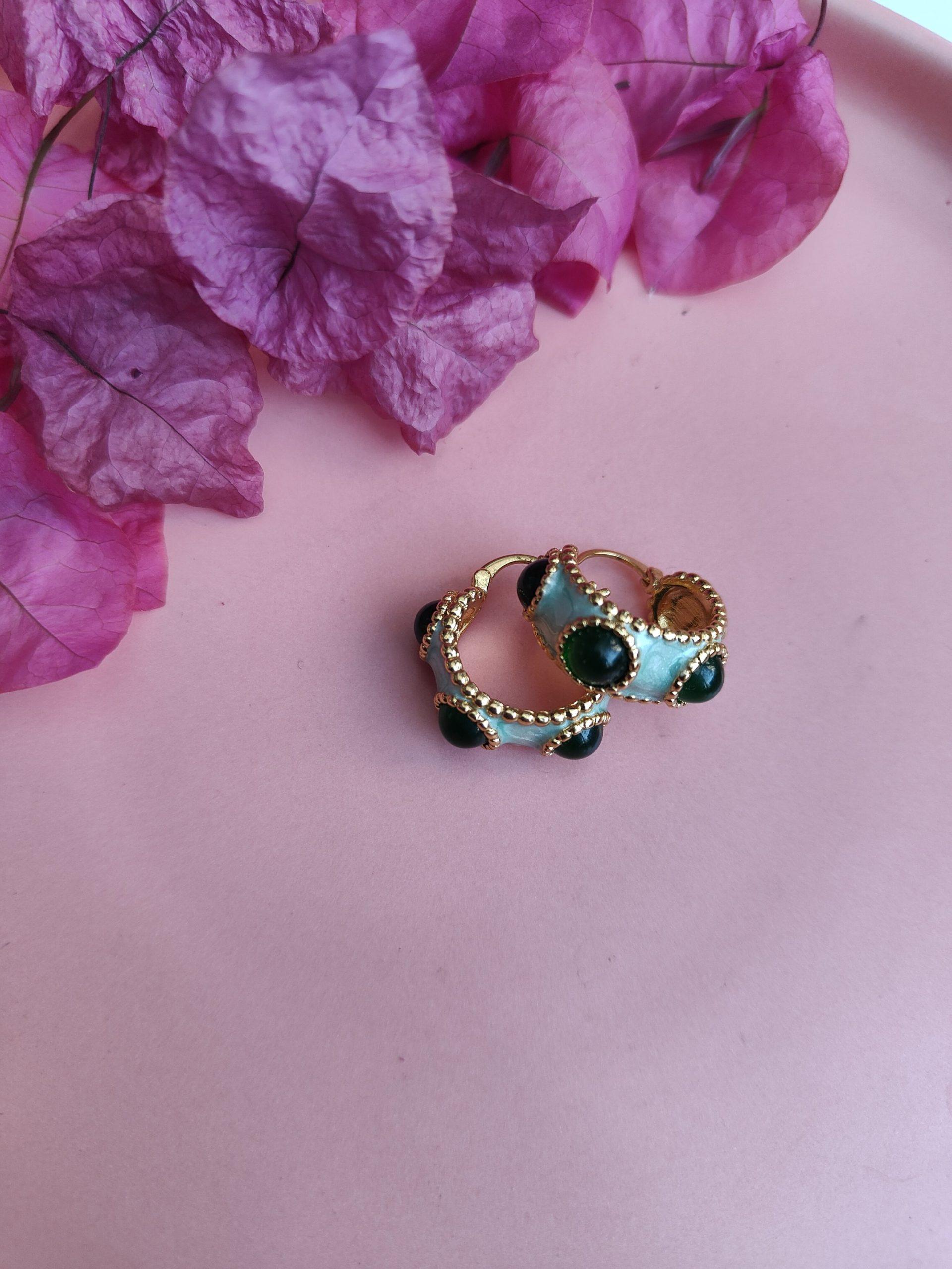 Green Ring Earings image 0