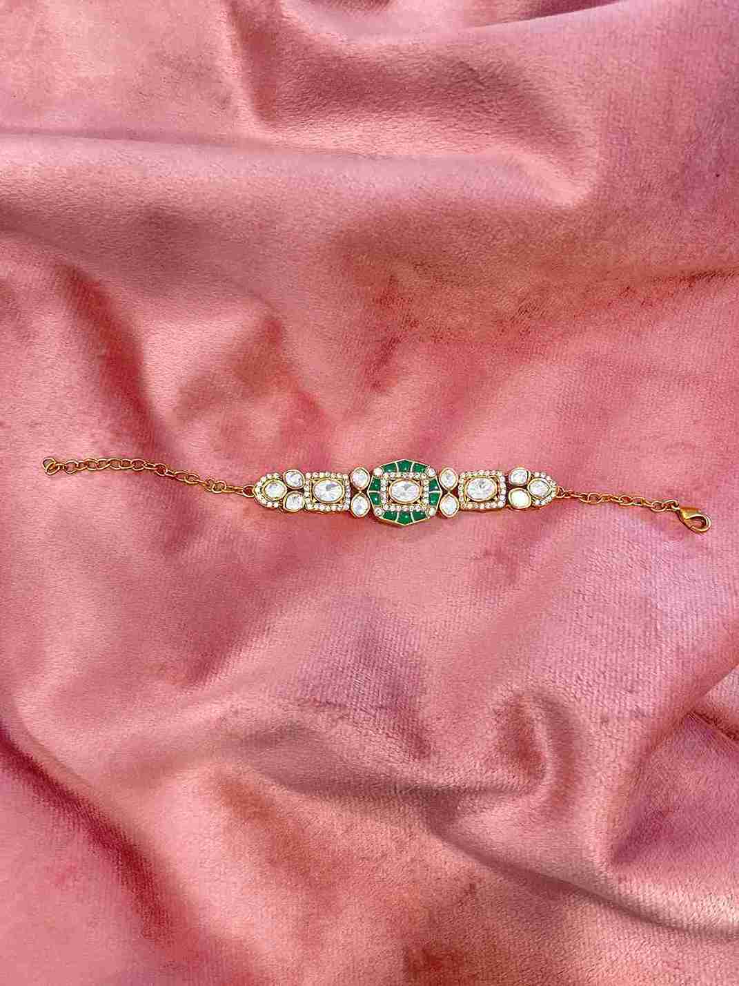 NATASHA GREEN 92.5 SILVER BRACELET image 0