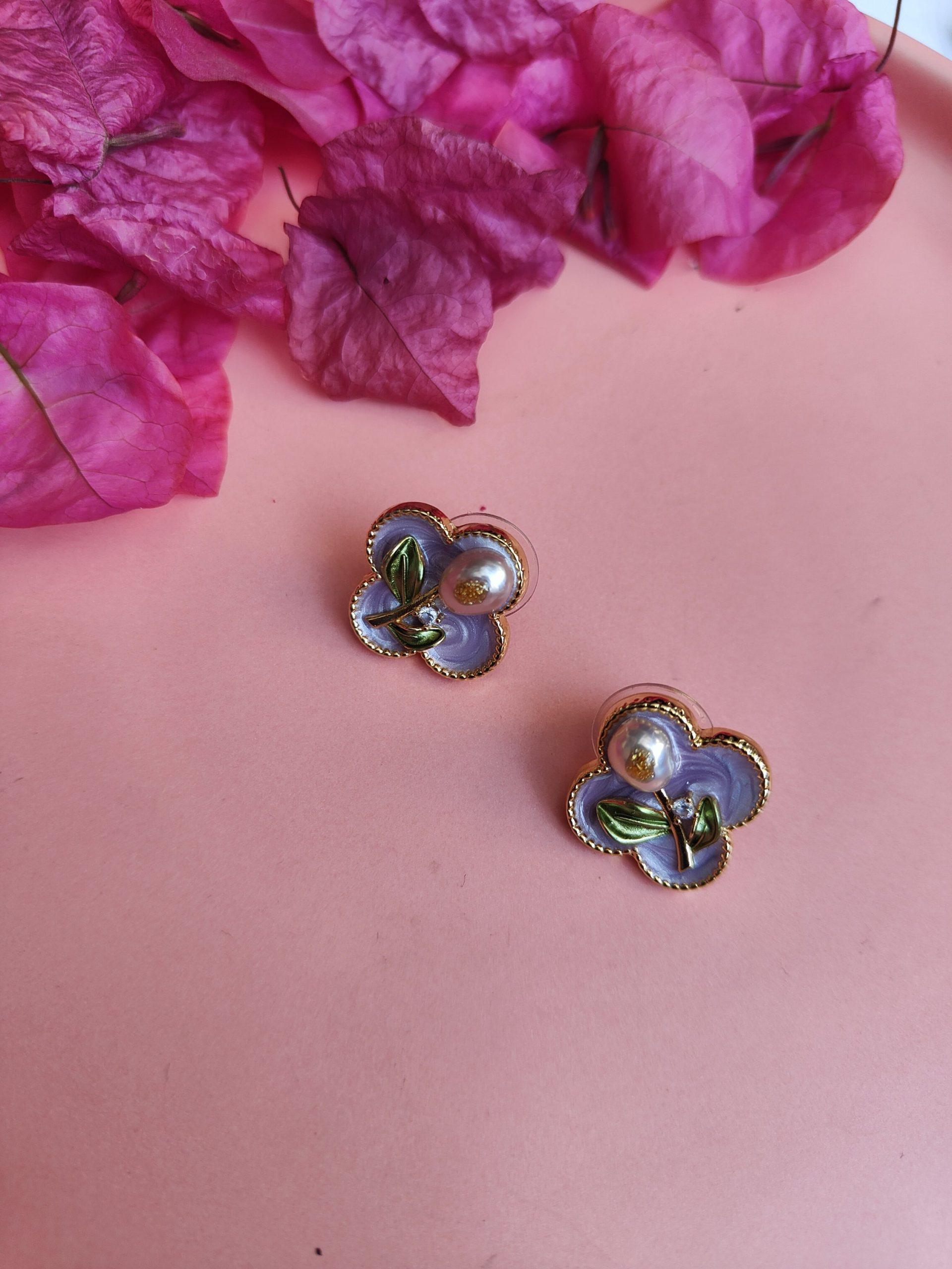 Violet Purple Studs image 0