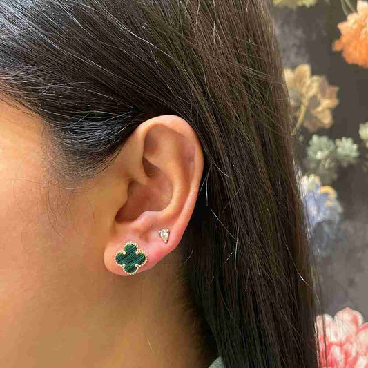 VANCLEEF GREEN MINI STUD image 0