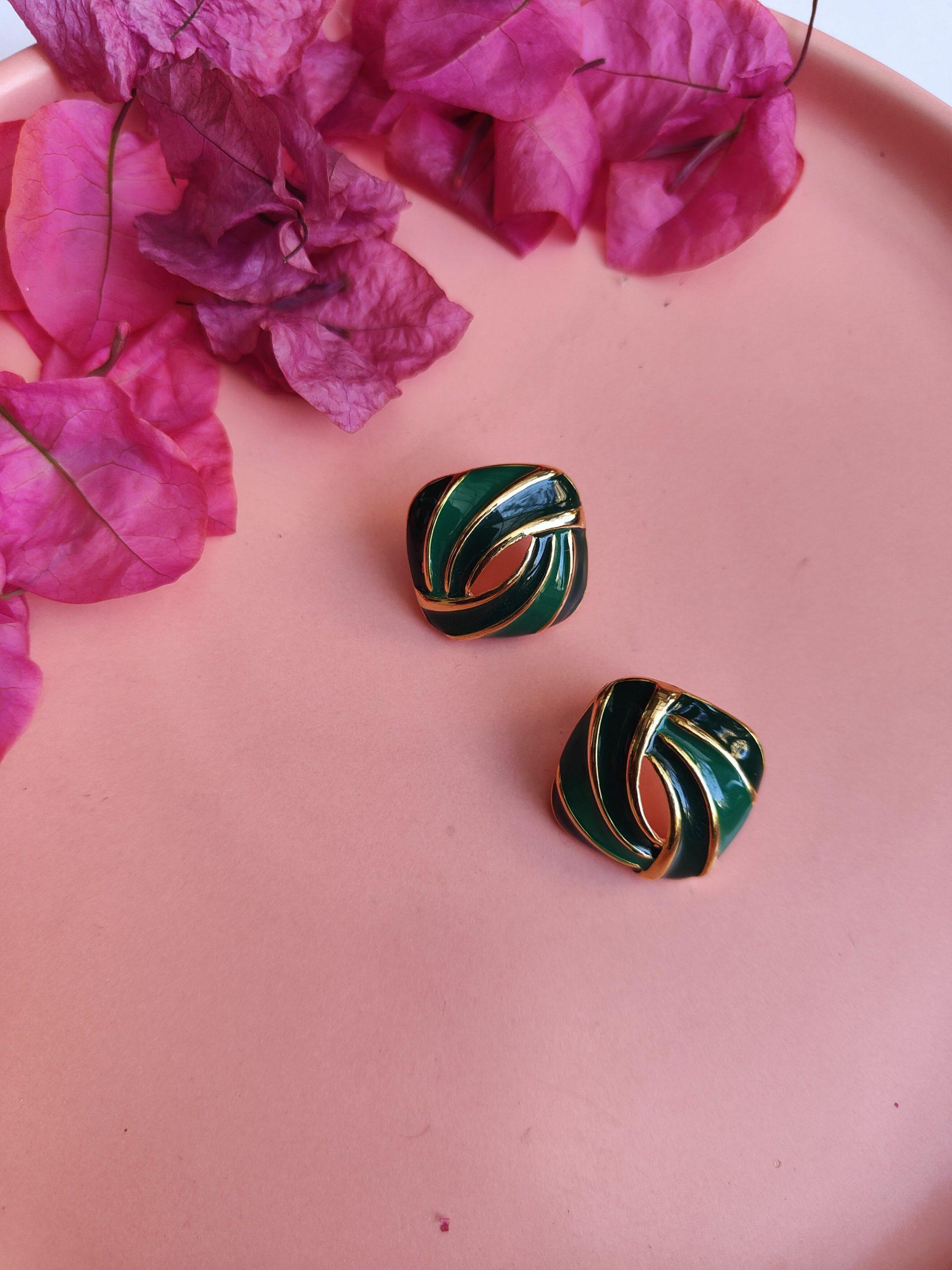 Resin Green Earings image 0