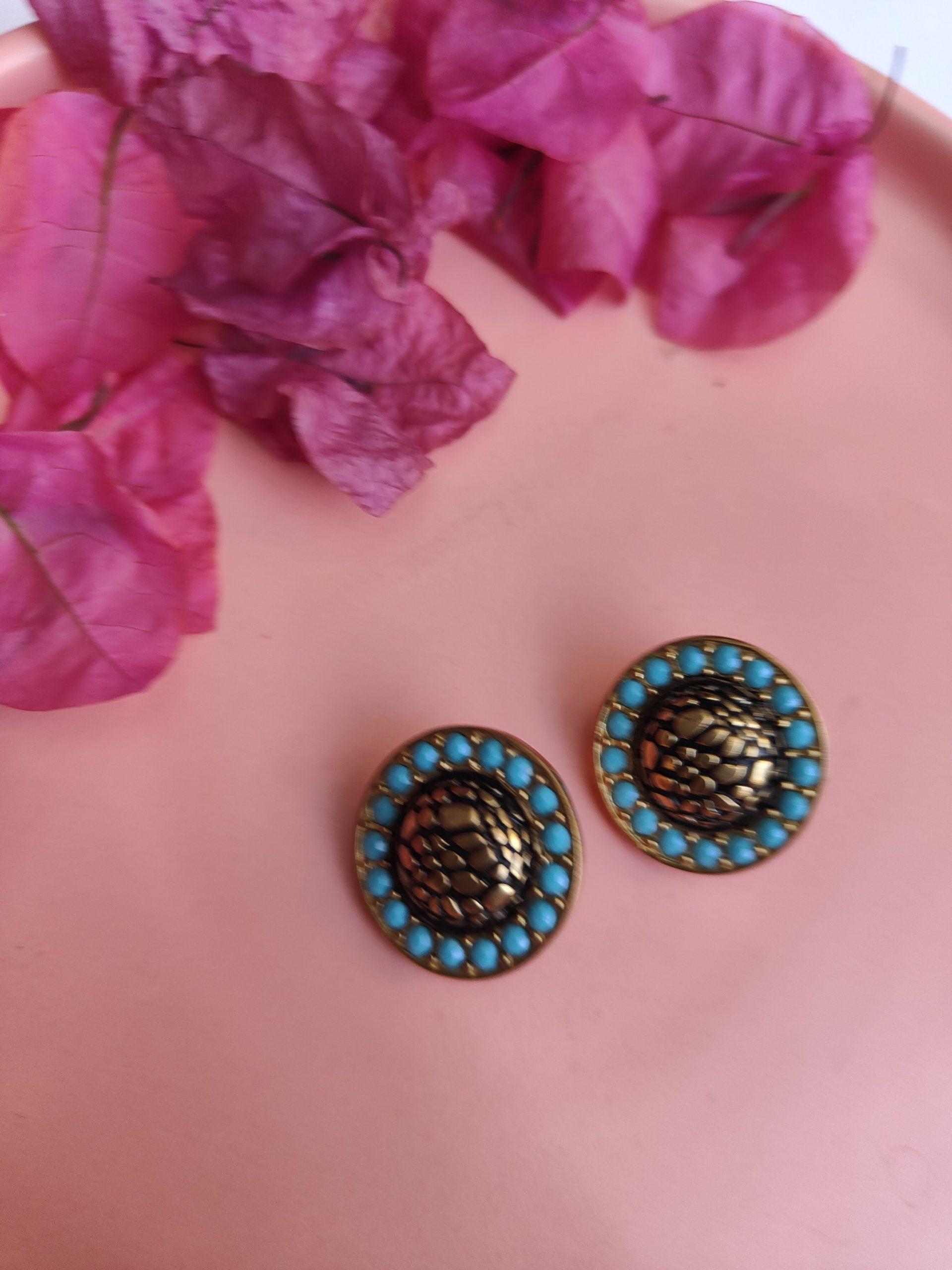 Resin Round Earings image 0