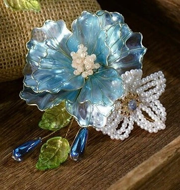 Blue Resin Flower 1 image 0