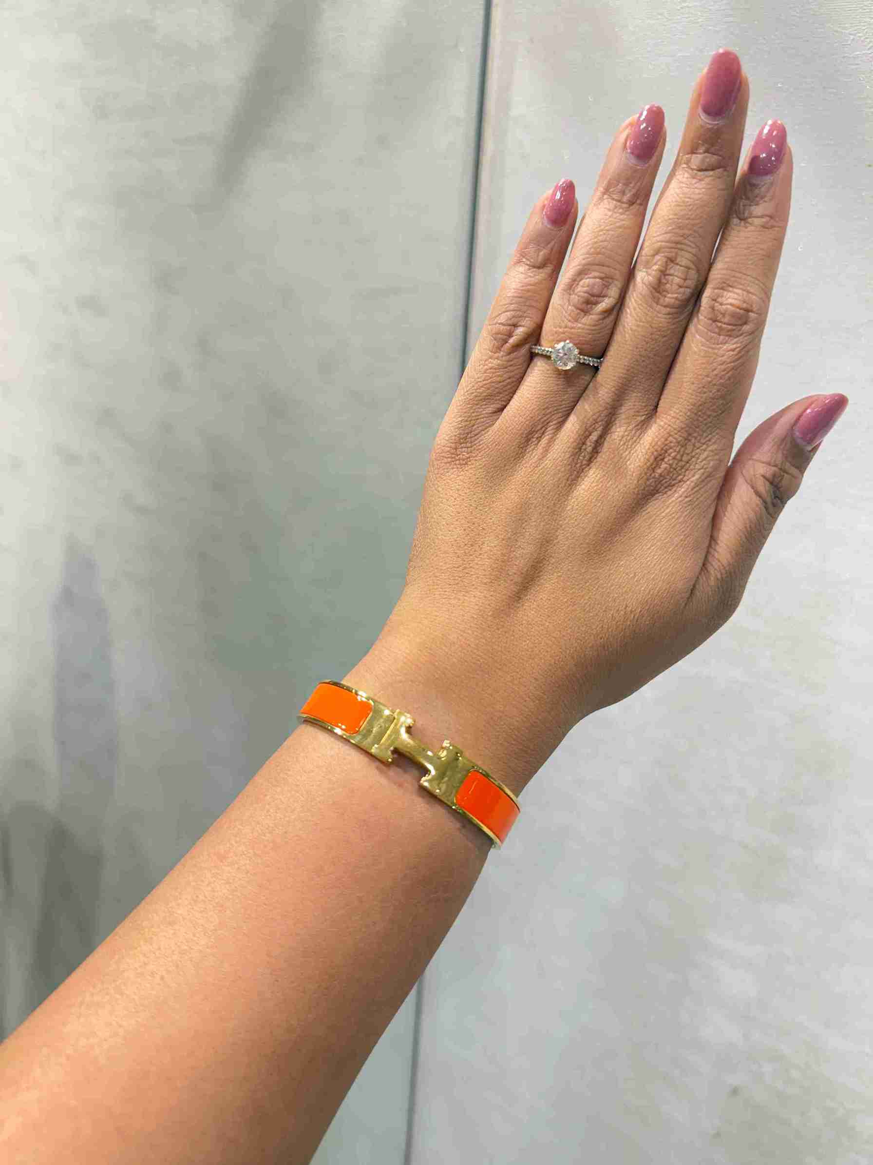 HERMES WIDTH ORANGE BRACELET image 0