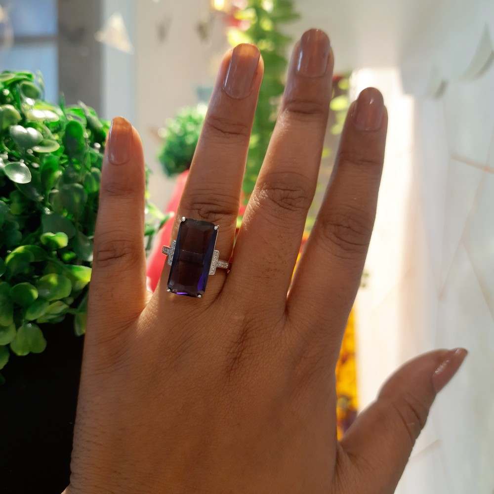 Peppy Purple stone Ring image 0