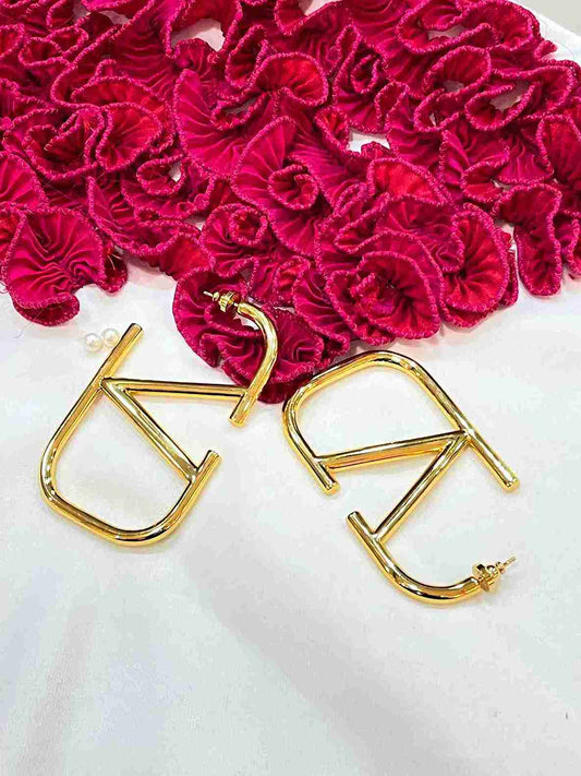 VALENTINO GOLD BIG HOOP image 0