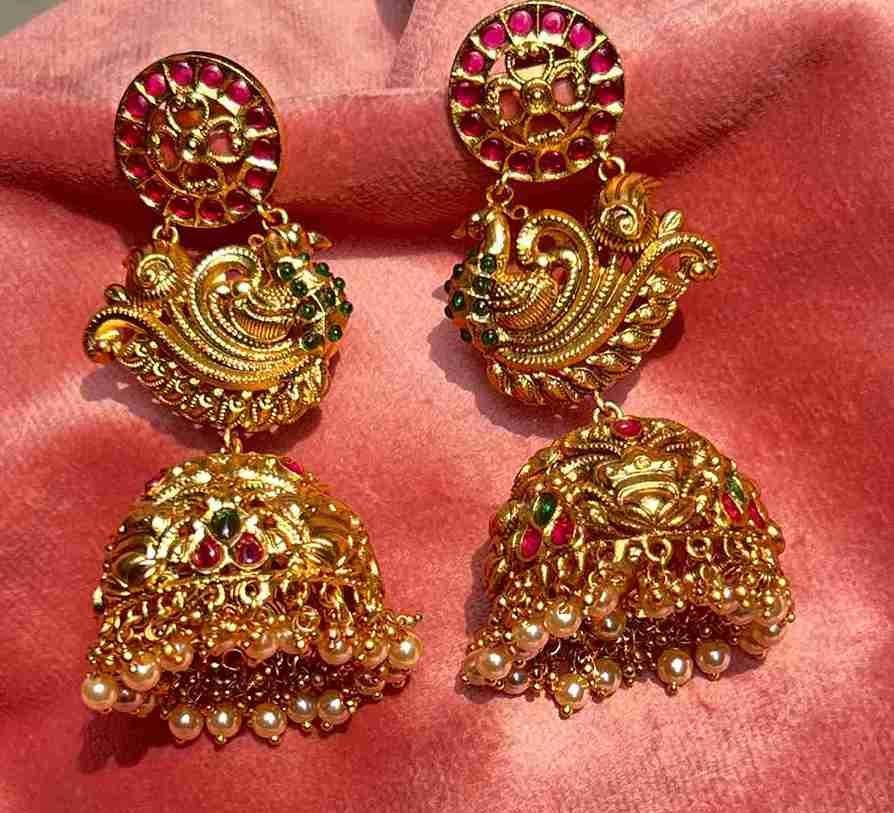 JINDAL TEMPLE JHUMKA image 0