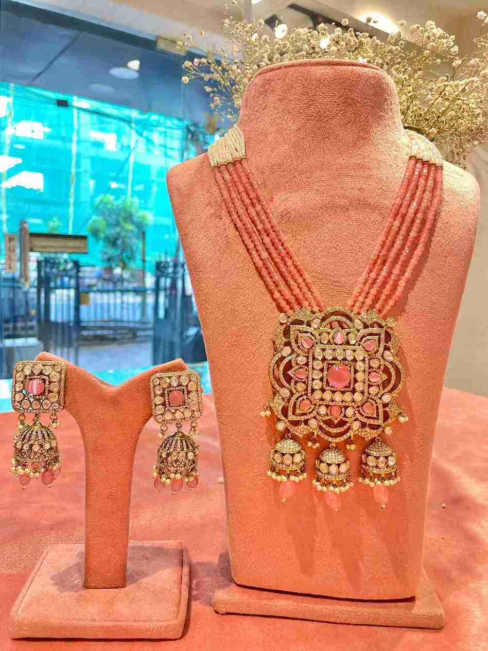 PRIYA LONG PINK VICTORIAN SET image 0