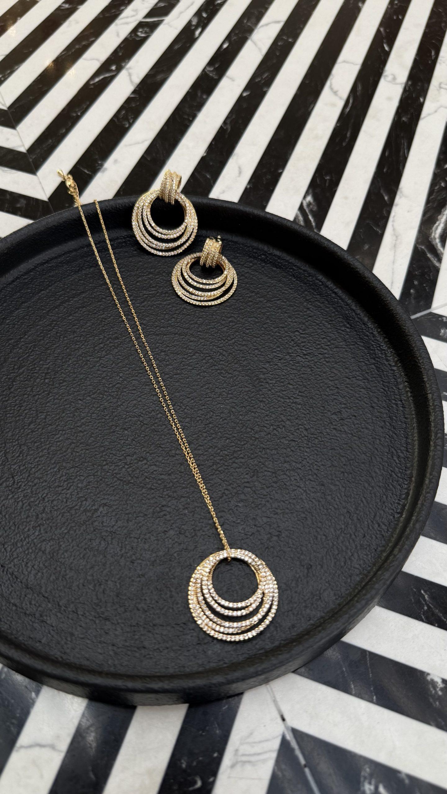 Pendant + Earrings image 0