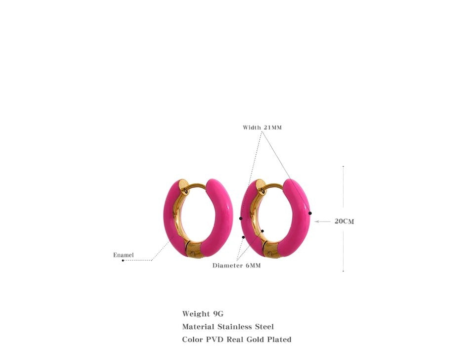 SMITH HOOPS (white/black/pink) image 1