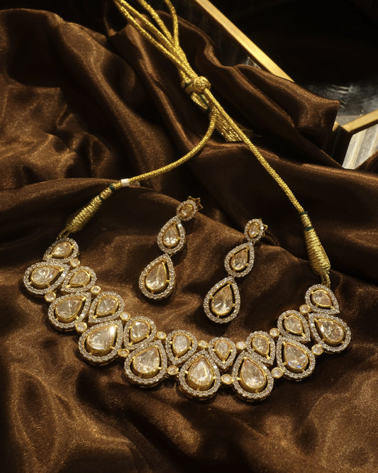 AADRIKA REAL MOISSANITE NECKLACE SET image 0