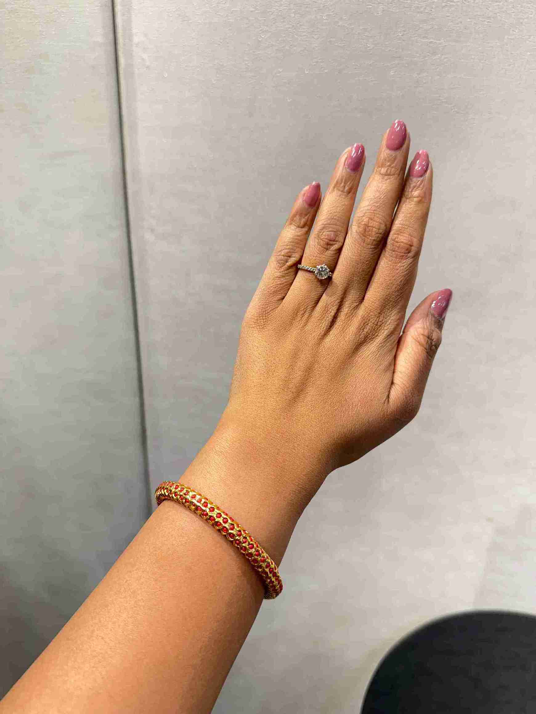 AARVI ORANGE BANGLE image 0