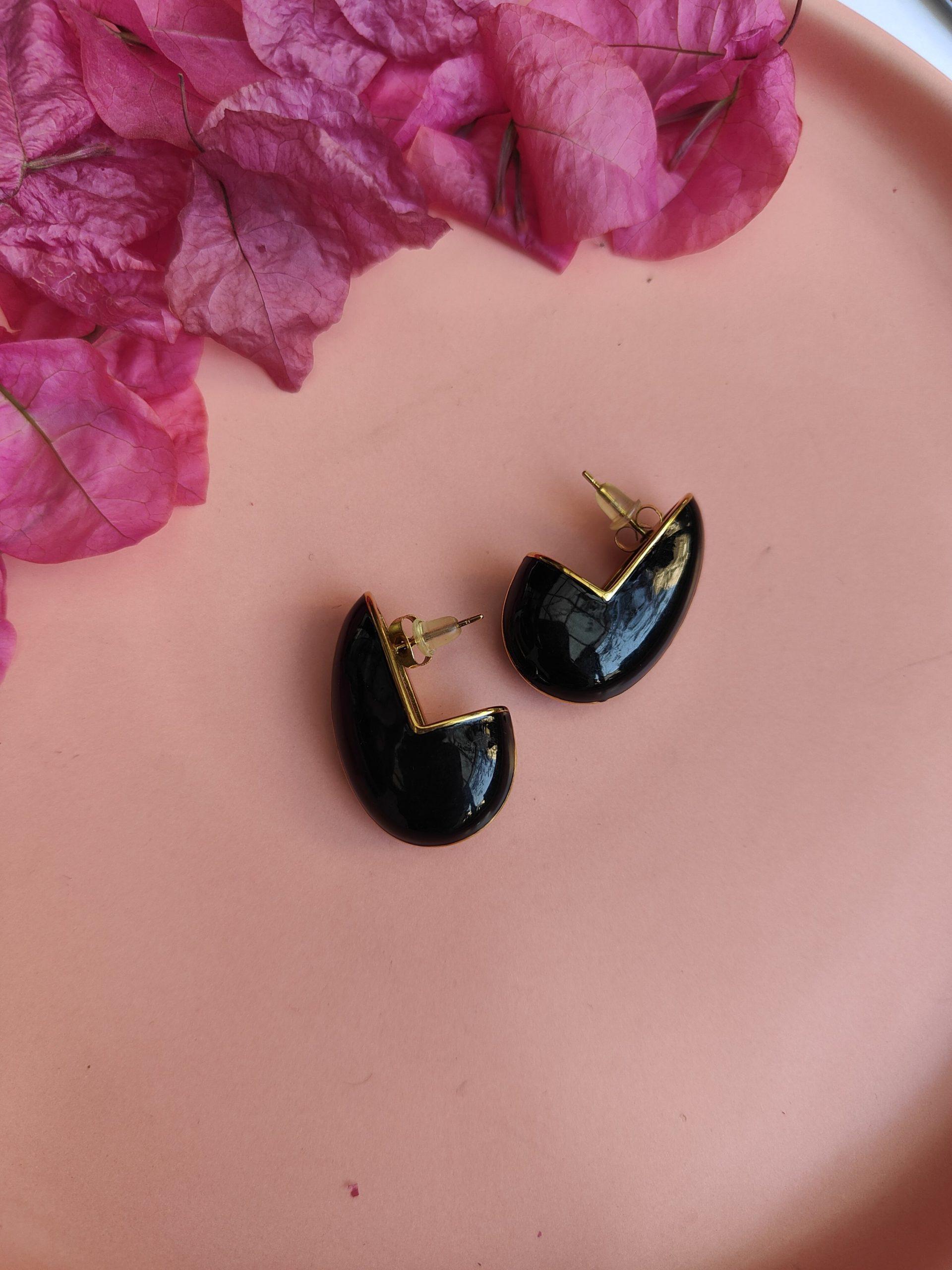 Resin Quater Earings image 0