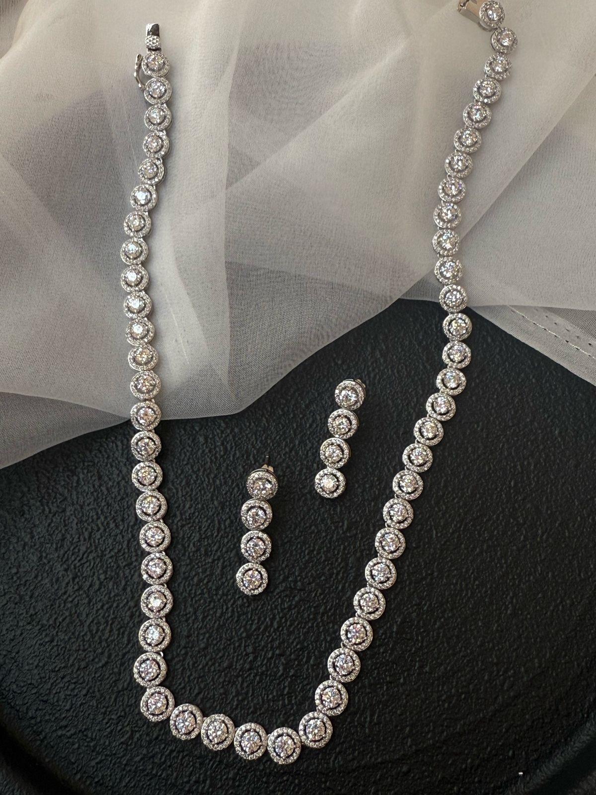 Diamond Necklace &amp; Earrings image 0