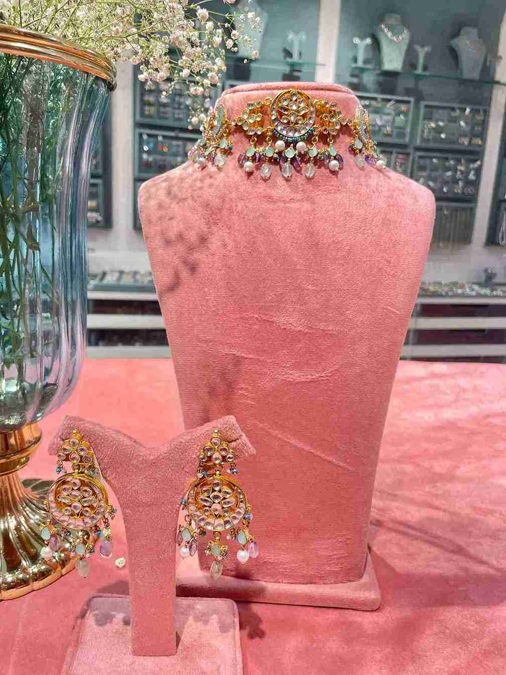 RASHIKA LILAC CHOKER SET image 1