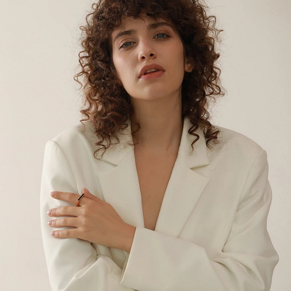 Mia Square Circle Ring image 1