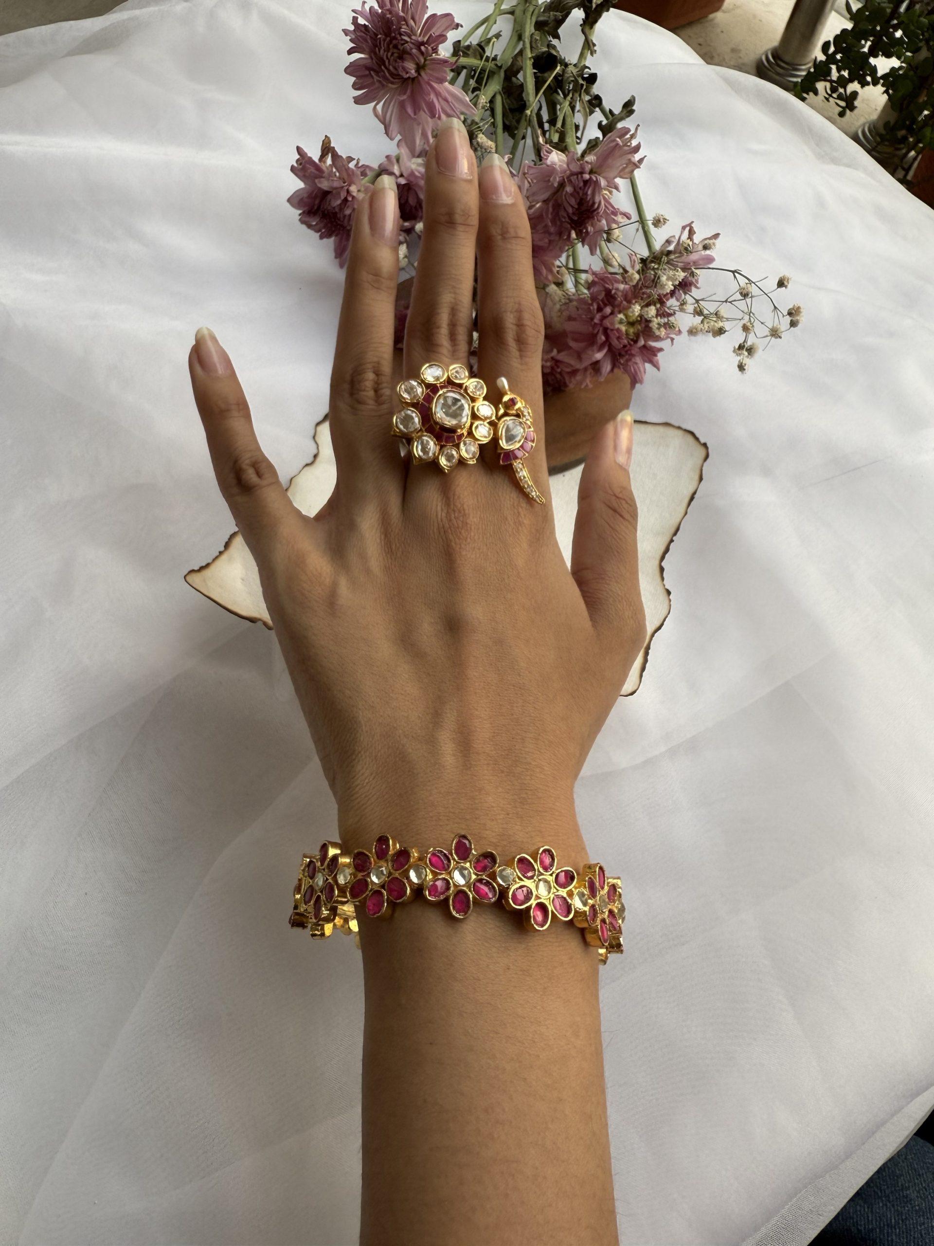 Sanvi Polki Bangle image 0