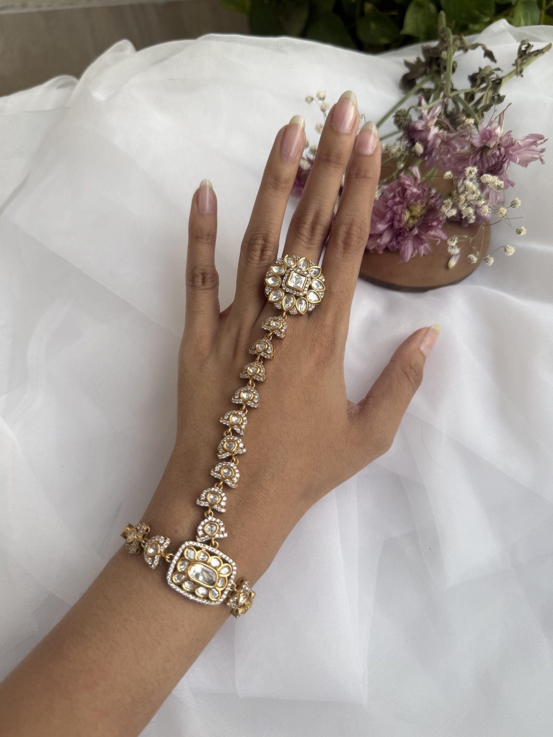 Aadhya Polki Haath Phool image 0