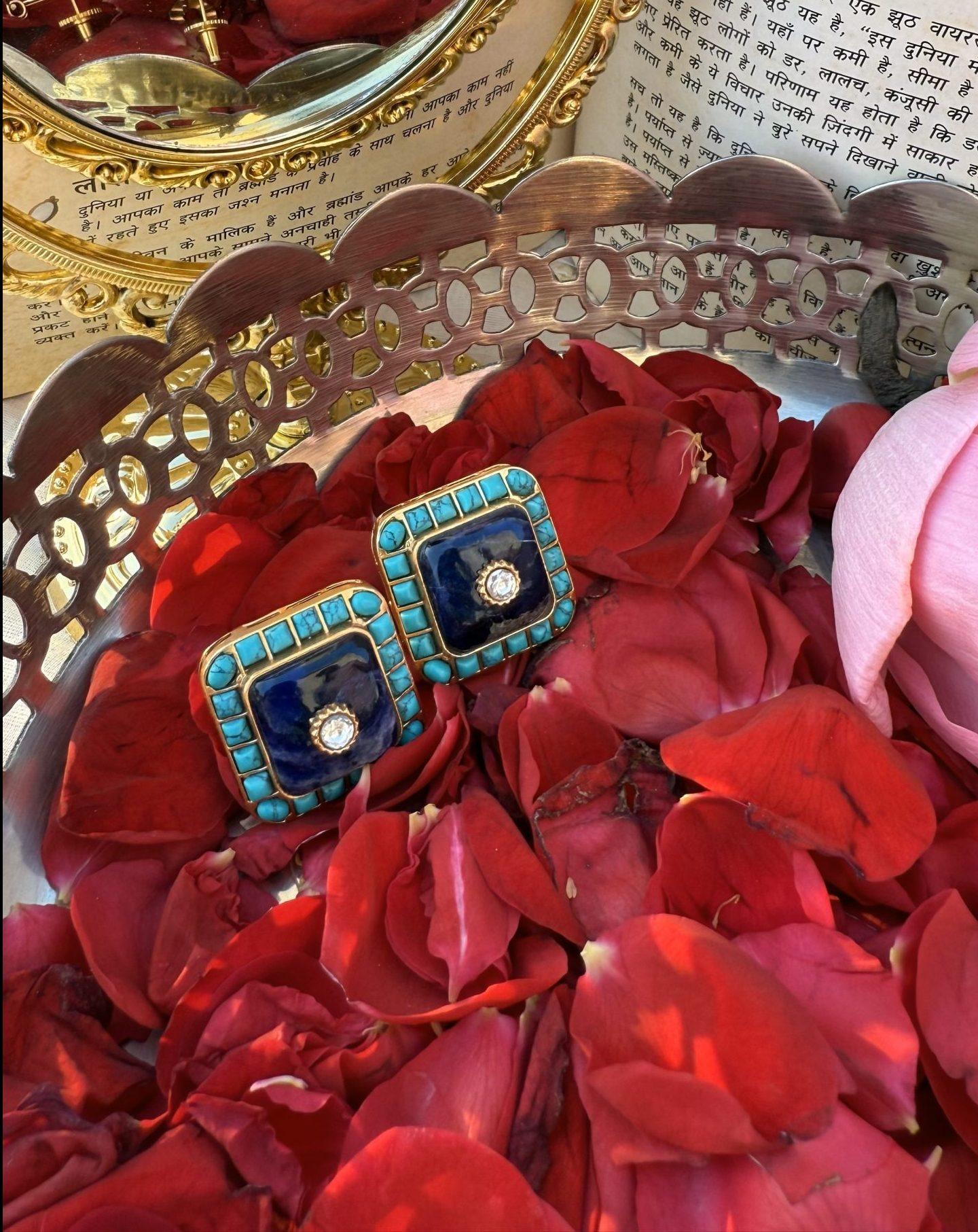 KUNASHA BLUE INDIAN STUD image 0