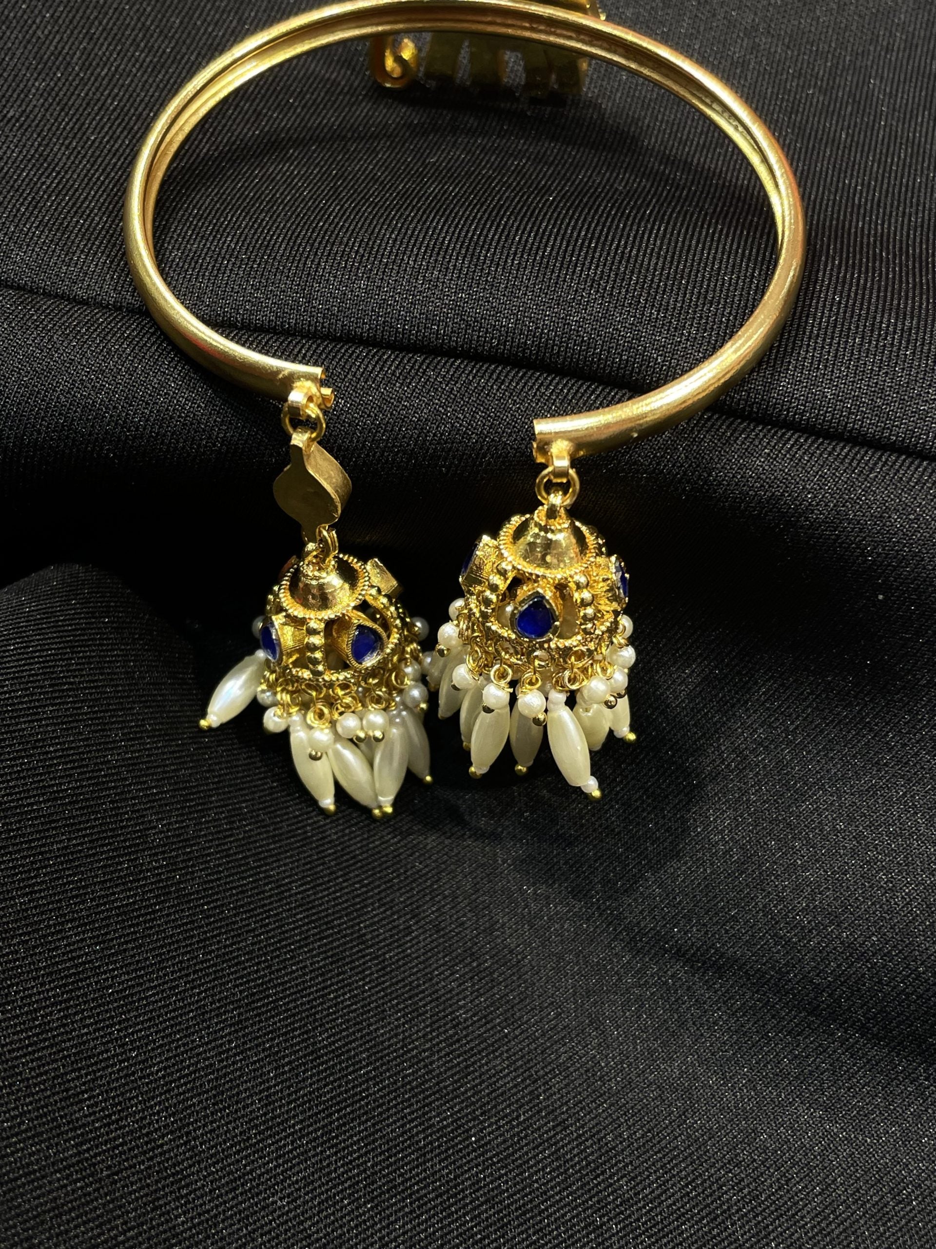 GAJAA BANGLE WITH HANGING JHUMKA image 1
