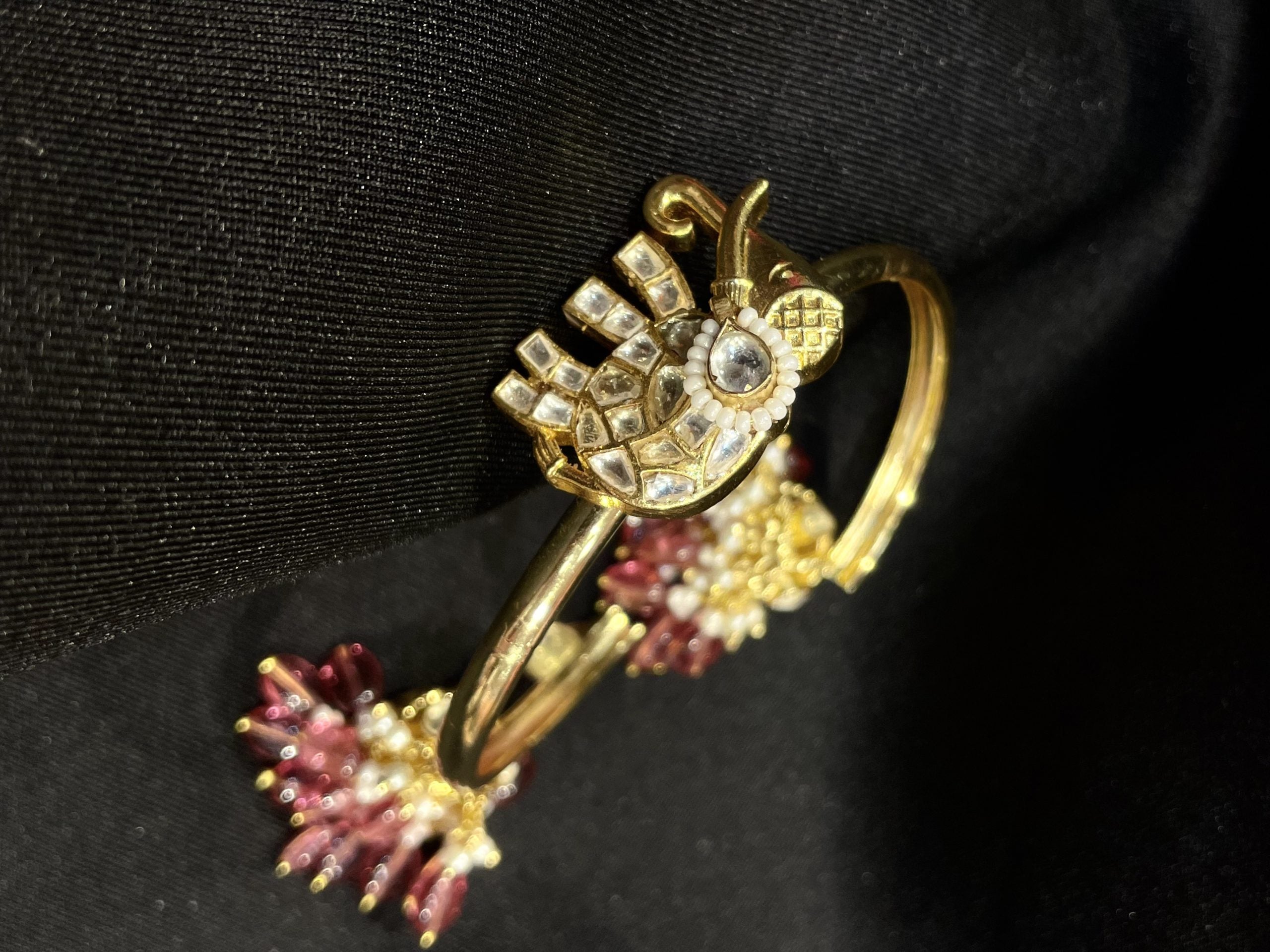 GAJAA BANGLE WITH HANGING JHUMKA image 1