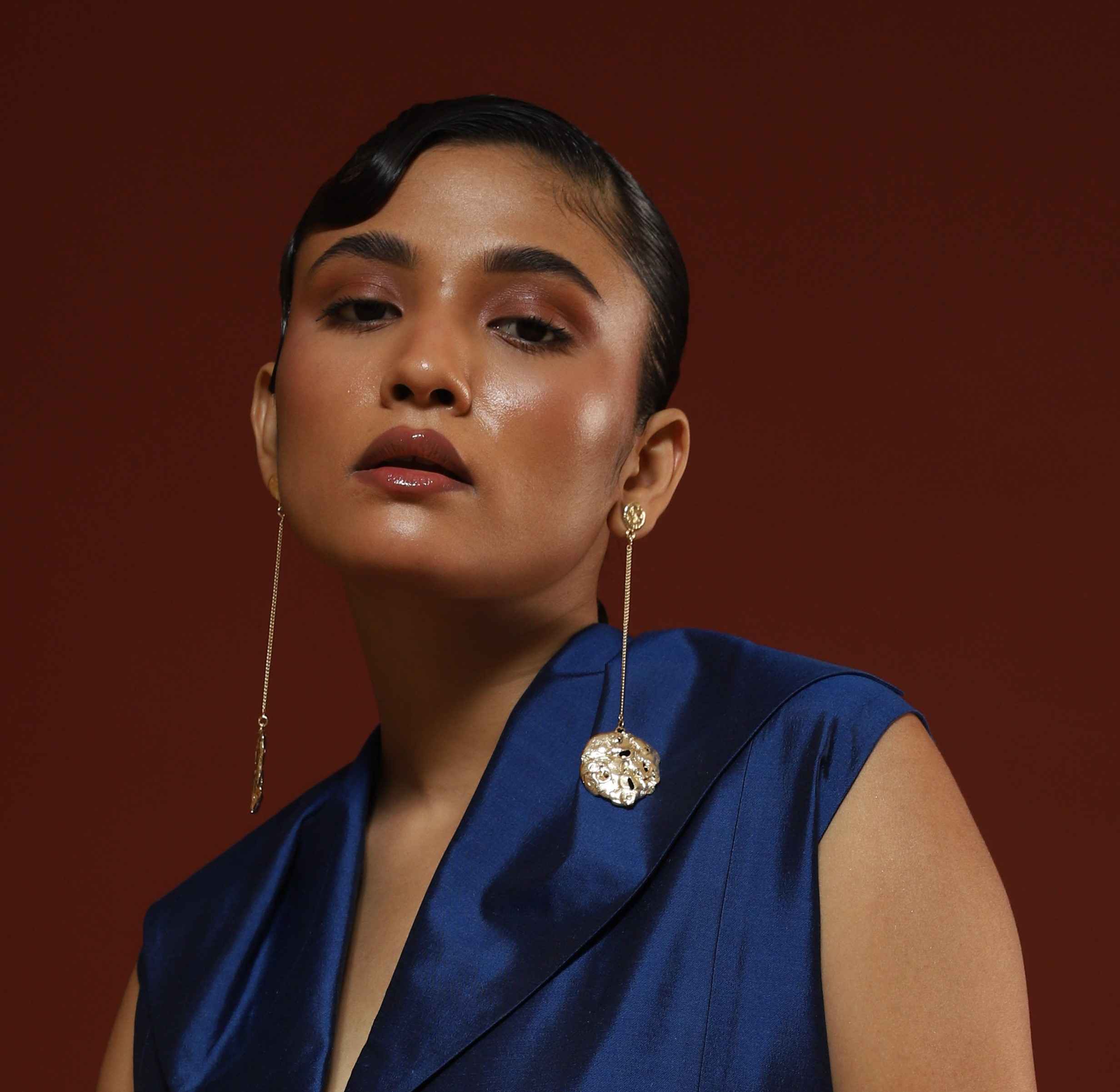 LEAF LONG EARRING image 0