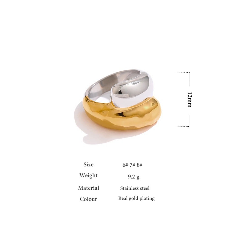 LISA GOLD WITH SILVER RING image 2