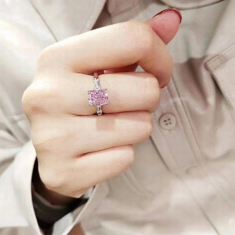 Pink Baguette Ring image 0