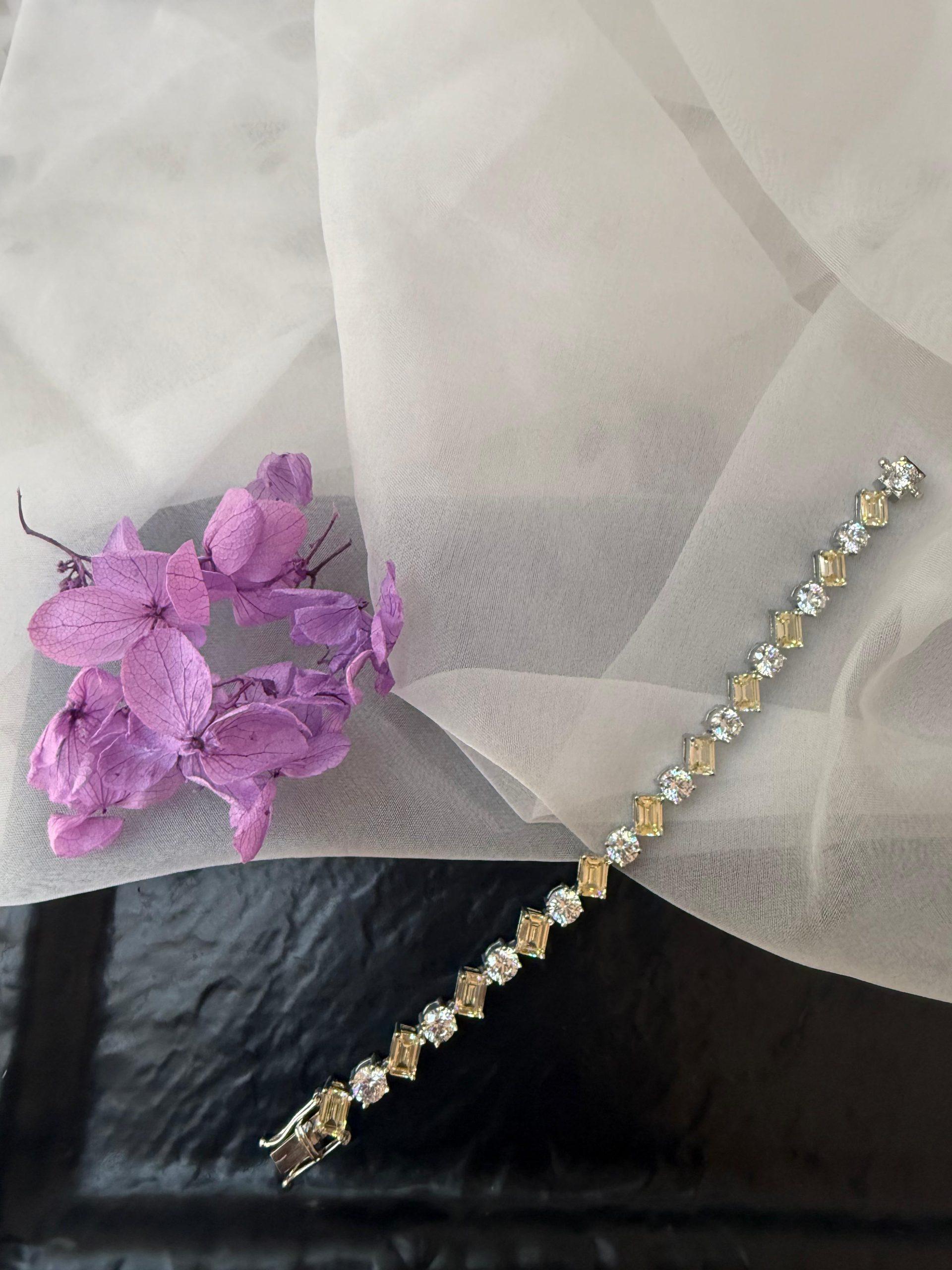 Vedika Tennis Bracelet (citrine) image 0