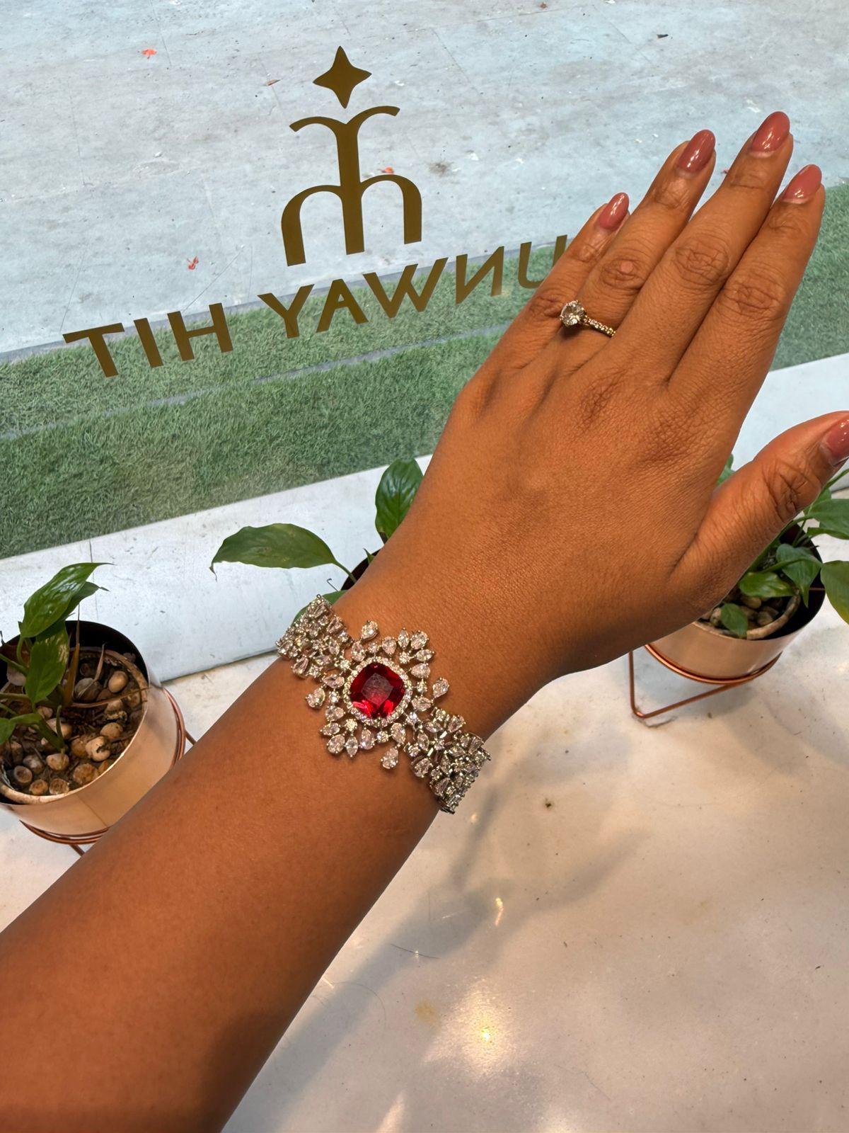 Elisha ( Ruby ) Diamond Tennis Bracelet image 0