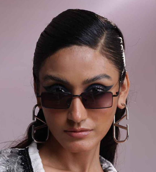 VALENTINO SILVER BIG HOOPS image 0